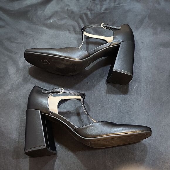 BRAND NEW MARC FISHER MFCYRENE-R T-STRAP BLOCK-HEEL PUMP G1 - Picture 11 of 15